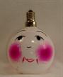 Figural vintage Happy Face light bulb